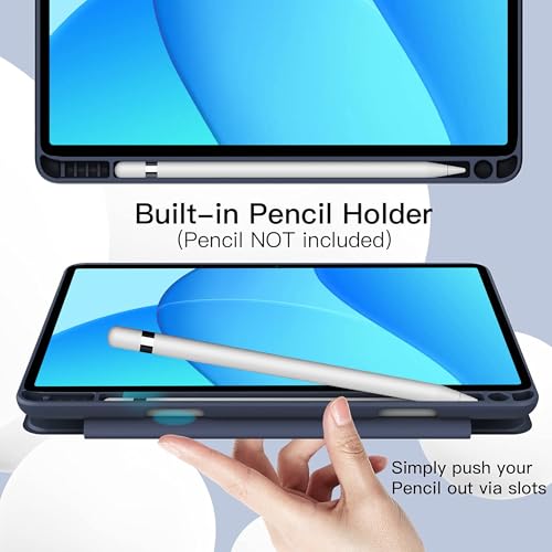 Image of TGK Case for OnePlus Pad Lite 11 inch Tablet, Oppo Pad SE 11 inch Trifold Smart Stand Flip Cover (Blue)