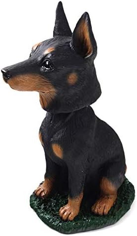 Animal Den Doberman Pinscher Black and Tan Dog Bobblehead Figure for Car Dash Desk Fun Accessory - 3.5" image 5