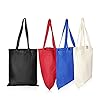 IMFAA Plain Tote Medium(40x36+60) Cm 100% Cotton Canvas Reusable Shoulder/Hand Tote Shopping Bags. (Pack-1, Black) #5