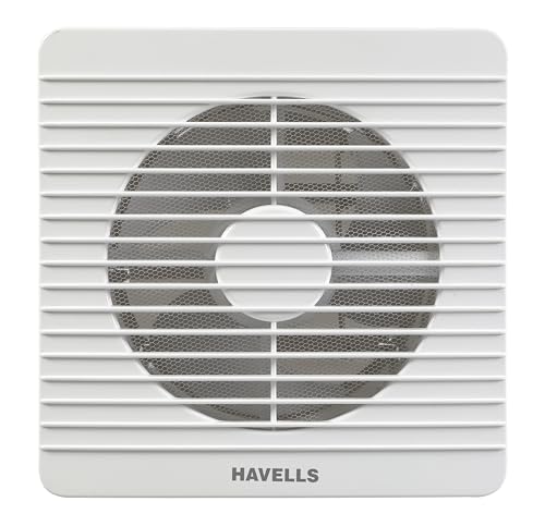 Image of Havells 200mm Ventil Air BLDC Exhaust Fan | Strong Air Suction, Rust Proof Body and Dust Protection Shutters | Suitable for Bathroom, Kitchen & Office, 2 Year Warranty | (Pack of 1, White)