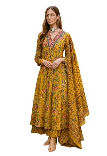 Ensemble kurta et dupatta imprimé Yashika pour vos journées ensoleillées et terrasses