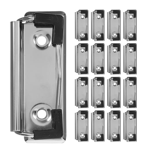 Pinces métalliques de 7 cm avec coins plastiques pour le classement de bureau | Lot de 30