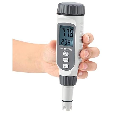 Wasserqualitätstester, digitales PH-Messgerät mit LCD-Display Hochgenauer PH-Bereich bei 0,00-14,00 PH für Boden und Wasser Cover