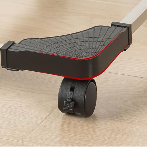 Soporte para torre de PC con ruedas, ajustable para debajo del escritorio, soporte móvil para torres de juegos (negro) miniatura 4