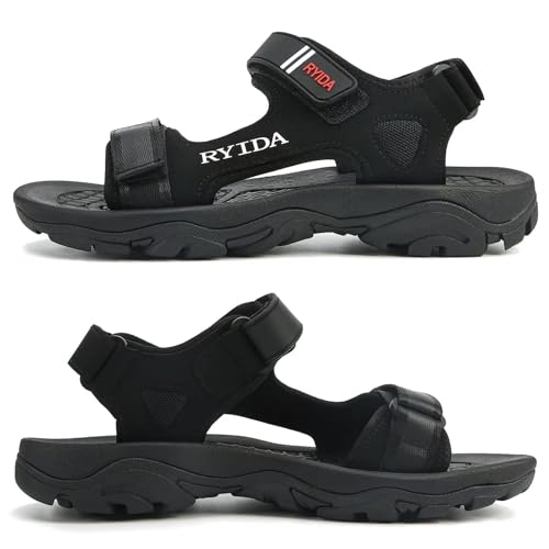 Men's Hiking Sport Sandals, Athletic-sandals with Adjustable 3-Strap Design, Non-Slip Lightweight, Arch Support, and Comfortable Material for Outdoor Activities, Beach, and Summer Walking2