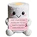1 Year Anniversary Day Gifts for Boyfriend Girlfriend, Paper Anniversary Wedding Gifts for Couple Husband Wife, Happy 1st Year Aniversario Handmade Positive Crochet, First Valentines Day Gift Ideas
