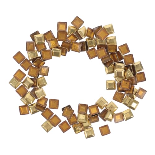 NUOBESTY 100 Piezas De Remaches Para Ropa Accesorios De Decoración Para Bolsos Diademas Accesorios Para Manualidades Decoración De Uñas Cobre Dorado