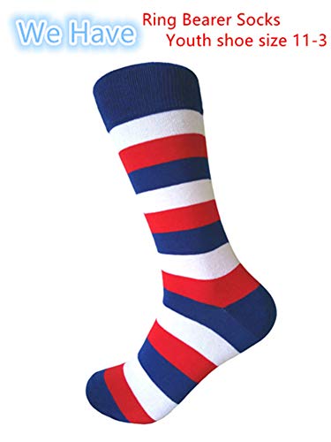 Triple M Plus Men's Groomsmen Wedding|Party Events|Gala Collection Stripe Dress socks2
