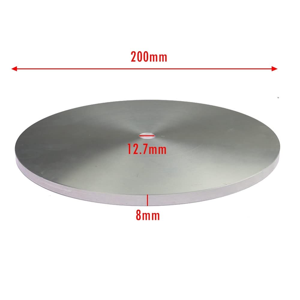 6" / 8" Supporto per piastra di lucidatura Master Lap in alluminio per platorello diamantato/disco abrasivo, 6 pollici 150 mm