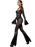 Ideale per club, nightclub, cocktail, feste tra amici, serata fuori, festa, fotografia, attività all'aria aperta, casual quotidiano e street wear, questo versatile salopette in pizzo donne è perfetto per ogni occasione che richiami stile e sensualità