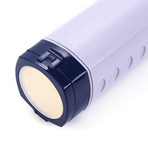 2-Pack Extendable Poster Tubes Expand From 24.5” To 40” With Shoulder Strap | Carry Documents, Blueprints, Drawings And Art | Creamy White And Violet Portable Round Storage Cases With Lids And Labels #TOP4