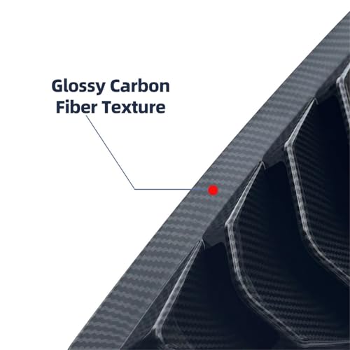 Rejillas de ventilación de alta gama en ABS negro para Tesla Model X 6