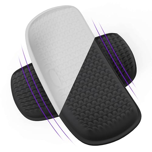 Image of MEKASS Elbow Pad for Desk, Thicken & Large Memory Foam Elbow Rest Padding with Non-Slip, Ergonomic Desk Edge Cushion, Armrest Pad Wrist Rest Comfort Support for Office Home (2 Pcs Black)