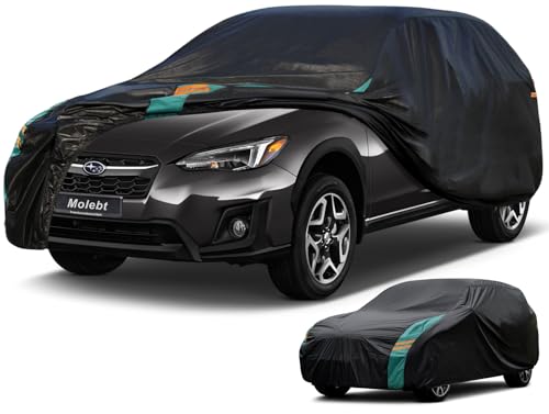 Image of SUV Car Cover Custom Fit for Subaru Crosstrek(2012-2025), Waterproof All Weather for Automobiles, Outdoor Full Cover with Windproof Clip Straps.