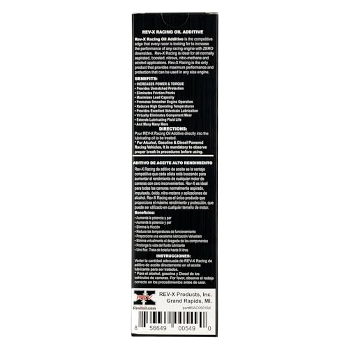 Tratamiento para Aceite de Motor REV-X Racing 5 fl oz miniatura 5