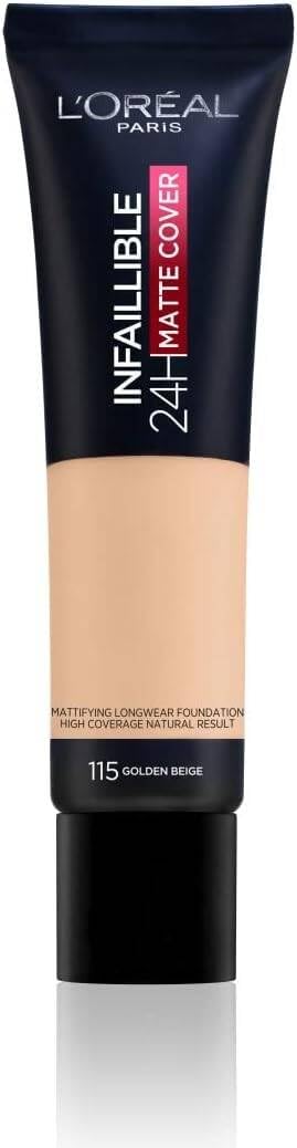 L'Oreal Paris Cover Liquid Foundation, With 4% Niacinamide, Long Lasting, Nat...