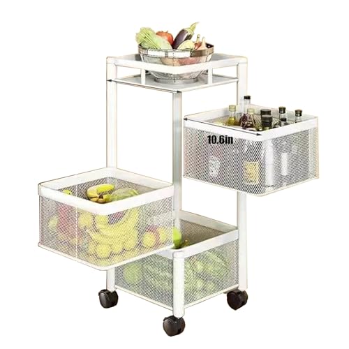 Chariot à légumes et fruits rotatif à 5 couches GXNRHG