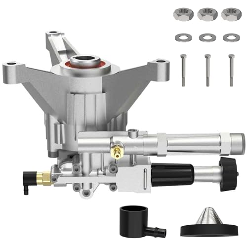 AgiiMan High Pressure Washer Pump Head - Replacement Water Gasoline Pump, 2940 Psi Troy Bilt SRMW22G26-EZ Oil Pump Accssories Fits KARCHER Craftsman, Front Facing Inlet Outlet