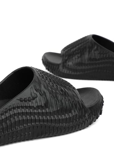 Image of hummel TEXTURE SOFT Men's Classic Ultra Soft Sliders /Slippers with Cushion FootBed for Adult Comfortable & Light Weight Stylish & Waterproof & Everyday Flip Flops & Chappals for Gents /Boys