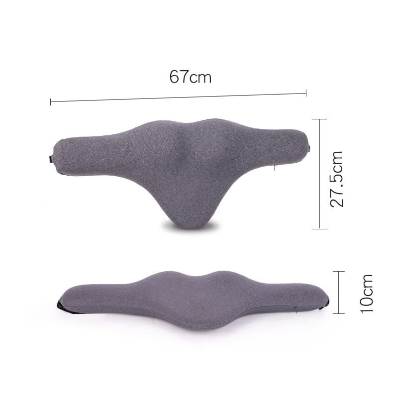 Kwak's Soft Car Seat Headrest Pillow for Driving with Adjustable Strap,100% Memory Foam Accord with Comfortable Ergonomic Design(Head Pillow)