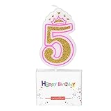 ★ 【Número 0 - 8 para bricolaje】 Las velas de cumpleaños vienen con un juego completo del número 0 al 8, puede combinar los números que desee, componer cualquier número de edad, significativo o significativo de la fecha del día conmemorativo, lo que desee con su importante persona en tu vida.