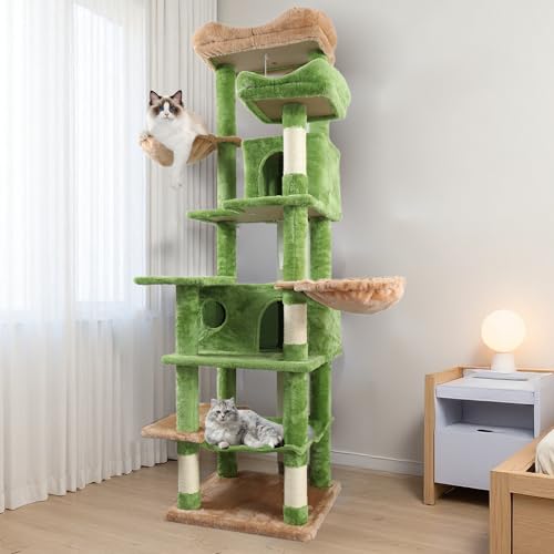 Árbol para gatos grande de 68 pulgadas con multi niveles miniatura 1