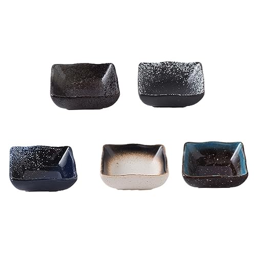 Set de platos de cerámica estilo japonés para sushi miniatura 1