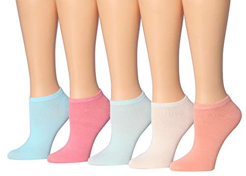 Tipi Toe Women's 20 Pairs Solid Colored Low Cut/No Show Socks, In Basic & Colourful Packs (Regular & Plus Size) #TOP3