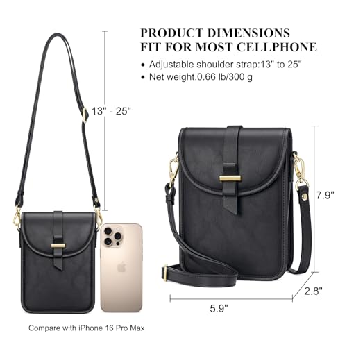 Peacocktion Trendy Small Crossbody Bags for Women, Leather Cell Phone Purse Travel Cross Body Purses with Card Slot4