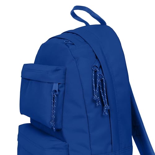 Image of EASTPAK Padded Double - 24L Squared Backpack with Dual Front Pockets, 13 inch Laptop Sleeve, Bottle Holder & Padded Straps, Royal Blue