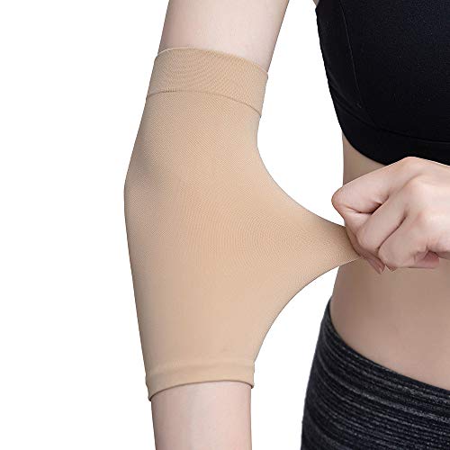 Image of 1 Pair Tattoo Cover Up Compression Sleeves Bands Forearm Concealer Support Skin Color Tattoo Aftercare UV Protection Oversleeve (Brown)