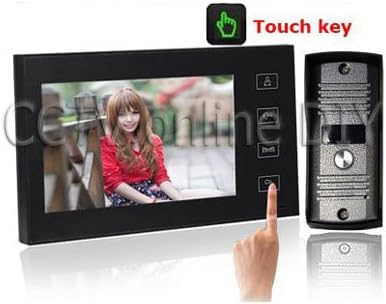 Ultra-thin Home 7" TFT LCD Color Video Door Phone Intercom System with Touch Key