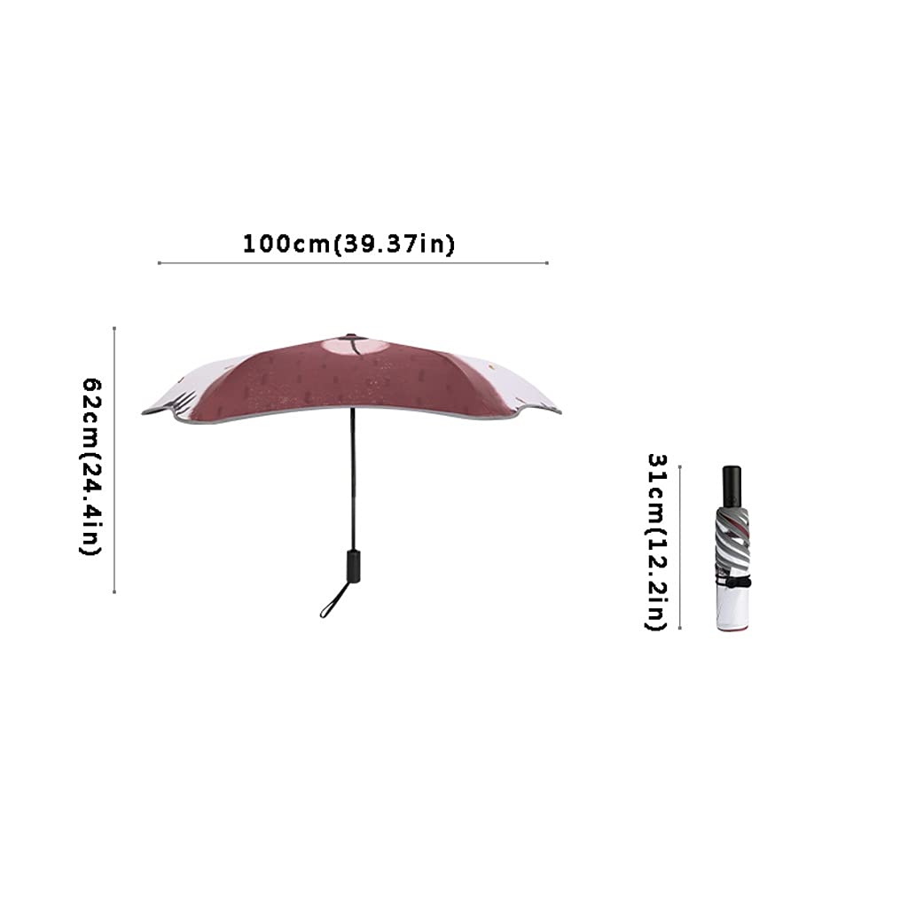 Parasol automatyczny parasol przeciwsłoneczny damski parasol przeciwsłoneczny o podwójnym przeznaczeniu parasol składany parasol przeciwsłoneczny (kolor: A)