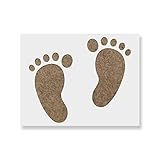 Baby Feet Baby Shower Stencil - Create Unique Artwork for Family Gifts