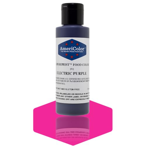 AmeriColor AmeriMist Electric Purple Airbrush Food Color, 4.5 oz