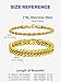 Richsteel Gold Stainless Steel Cuff Chain Bracelet Set for Men Women Cuban and Rope Link Bracelet Chain Fashion Jewelry Set