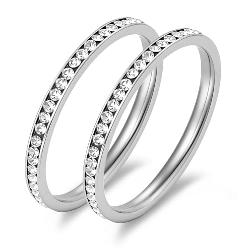 18K Gold Plated Stacking Rings for Oura Ring, Rhinestone Diamond Style, Smart Health Ring Accessories for Women2