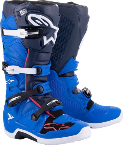 Image of Alpinestars Men's Tech 7 Enduro Drystar Waterproof Motocross Boots, Enhanced Comfort, CE-Certified