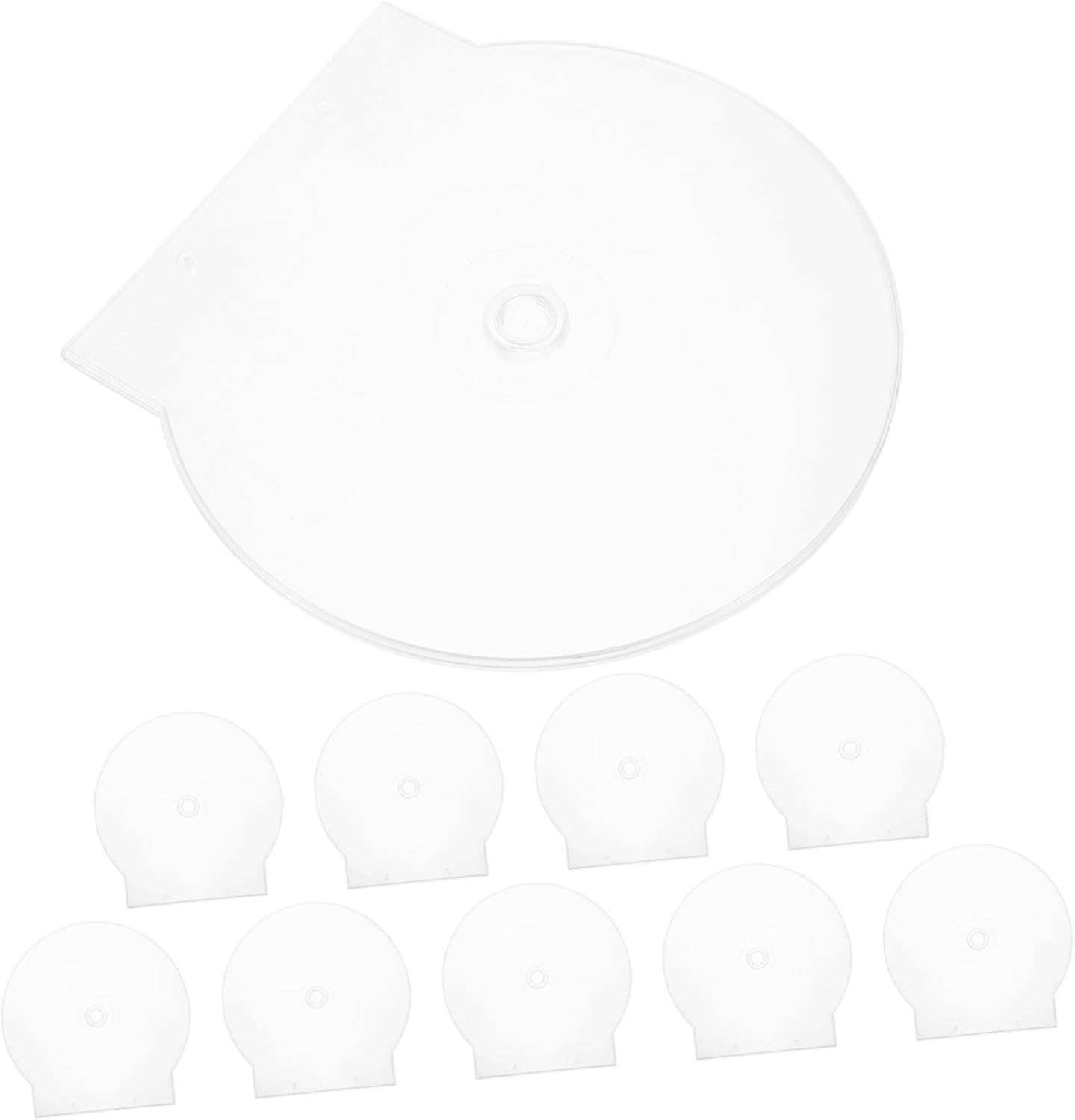 Unomor 50pcs Cd Cases Semi Design Thickened Cd Box for Organizing Disc Storage Holder for Large Quantity