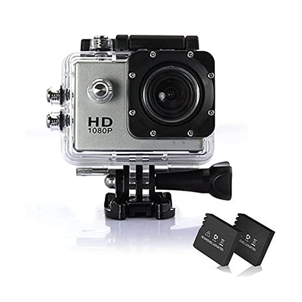 Generisch Action Cam Wasserdicht, Action Kamera 1080P Full HD 12MP 30FPS Actionkamera 1,5 Zoll LCD-Display…