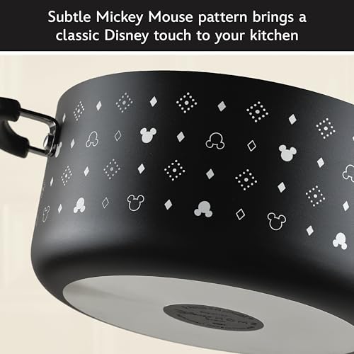 Farberware Disney Monochrome Ceramic Nonstick Cookware Pots and Pans with Baking/Bakeware Cookie Pan and Kitchen Cooking Tool Set, Dishwasher Safe, 8 Piece Cookware Set - Black - image 6