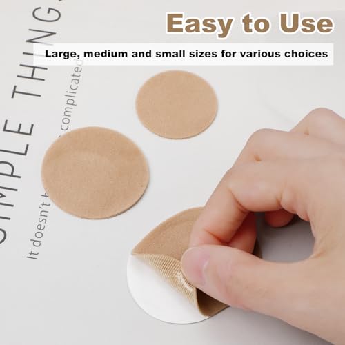 Image of 48pcs Round Moleskin for Feet, Adhesive Moleskin Padding Prevention Pads Foot Protection Moleskin Strips Mole Skin Tape Patch for Feet Shoes Toes Heel, 3 Sizes