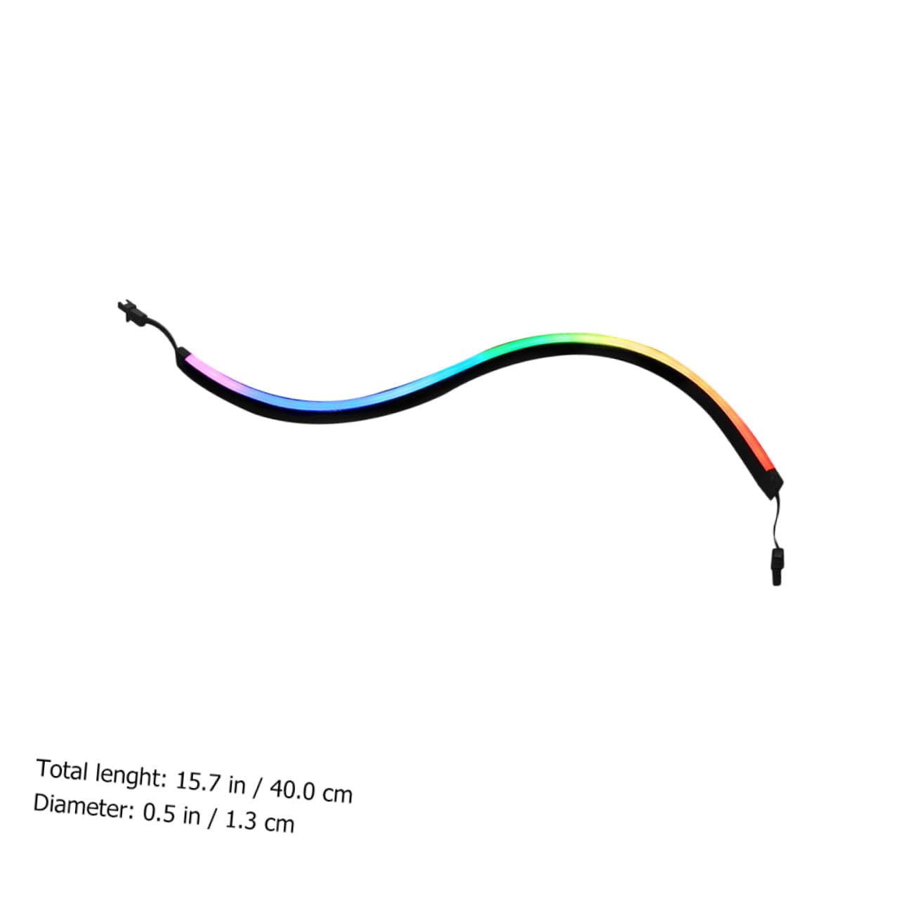 BESTonZON 2pièces Barre Lumineuse Rgb Argb Pour Boîtier Pc De Éclairage Décoratif Personnalisable Pour Ordinateur Facile à Installer Avec Autocollants Adhésifs