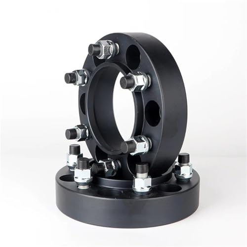 Coche Separadores Ruedas Para Toyota Para 4Runner FJ Para Land Para Cruiser 2 Piezas 30/35/38 Mm PCD 6x139,7 106 Adaptador Espaciador Rueda 6 Pernos Espaciador Rueda(2PCS 25mm Black)