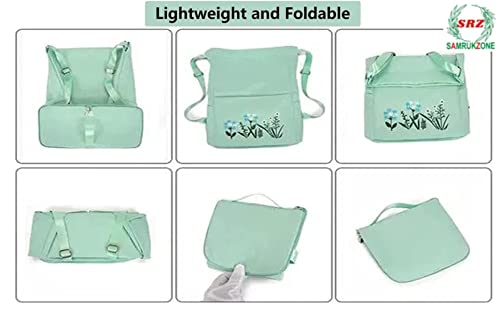 Image of SRZ School Bag College Bag Backpack for women Travel bag Polyester Trendy Stylish Backpack Drawstring Embroidery
