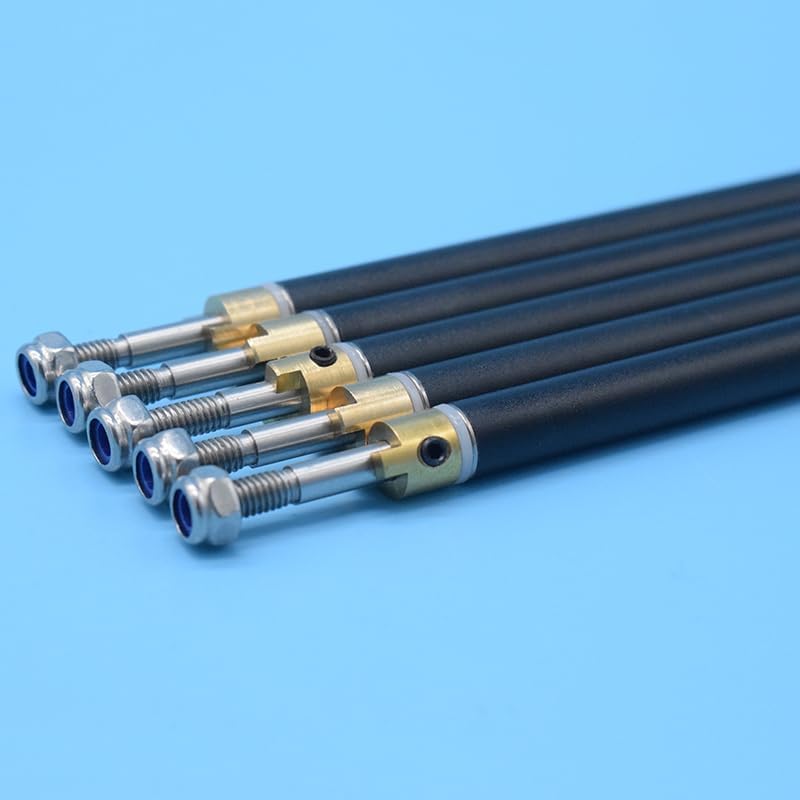 4mm Black Ship Shaft Assembly 304 Stainless Steel Transmission Shaft Model Ship Model Shaft System(L30cm H25cm)