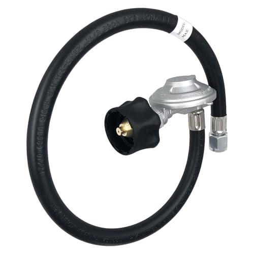 25IN for Weber Hose and Regulator Kit, for Weber Genesis/Spirit/Summit I/II Grill Regulator Replacement, Includes 200/210/300/310/330, Silver/Gold Series, for Weber Gas Grills Parts 7627 67069 69891