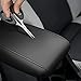 AOMSAZTO Console Covers for 2019 2020 2021 2022 2023 2024 2025 Subaru Forester Armrest Covers for Subaru Forester Black with Black Stiches