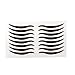 Pegatinas para delineador de ojos negro, Cinta para párpados doble, 40Pairs Autoadhesivo autoadhesivo invisible negro natural Etiqueta para delineador de ojos Falso Eyeliner Eye Lift