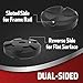 JACK BOSS Jack Pad Universal Large Floor Jack Rubber Pads Adapter Pinch,Weld Side Frame Rail Protector Puck/Pad (2 Pack)